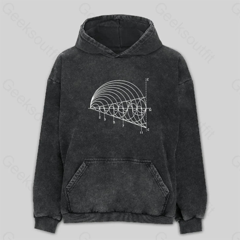 Punk SweatshirtsPrime Number Washed Hoodie