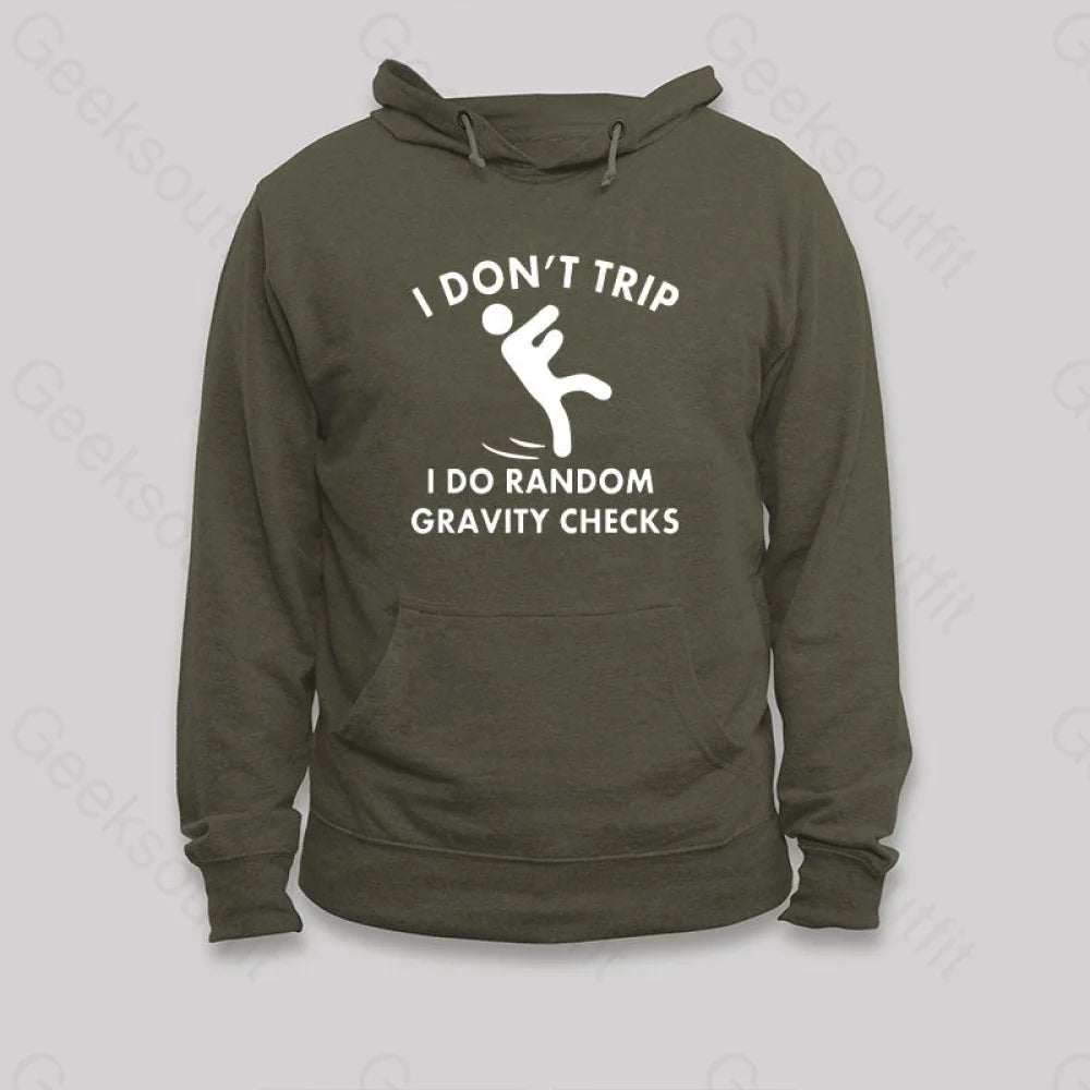 Hemp SweatshirtsRandom Gravity Checks Funny Hoodie