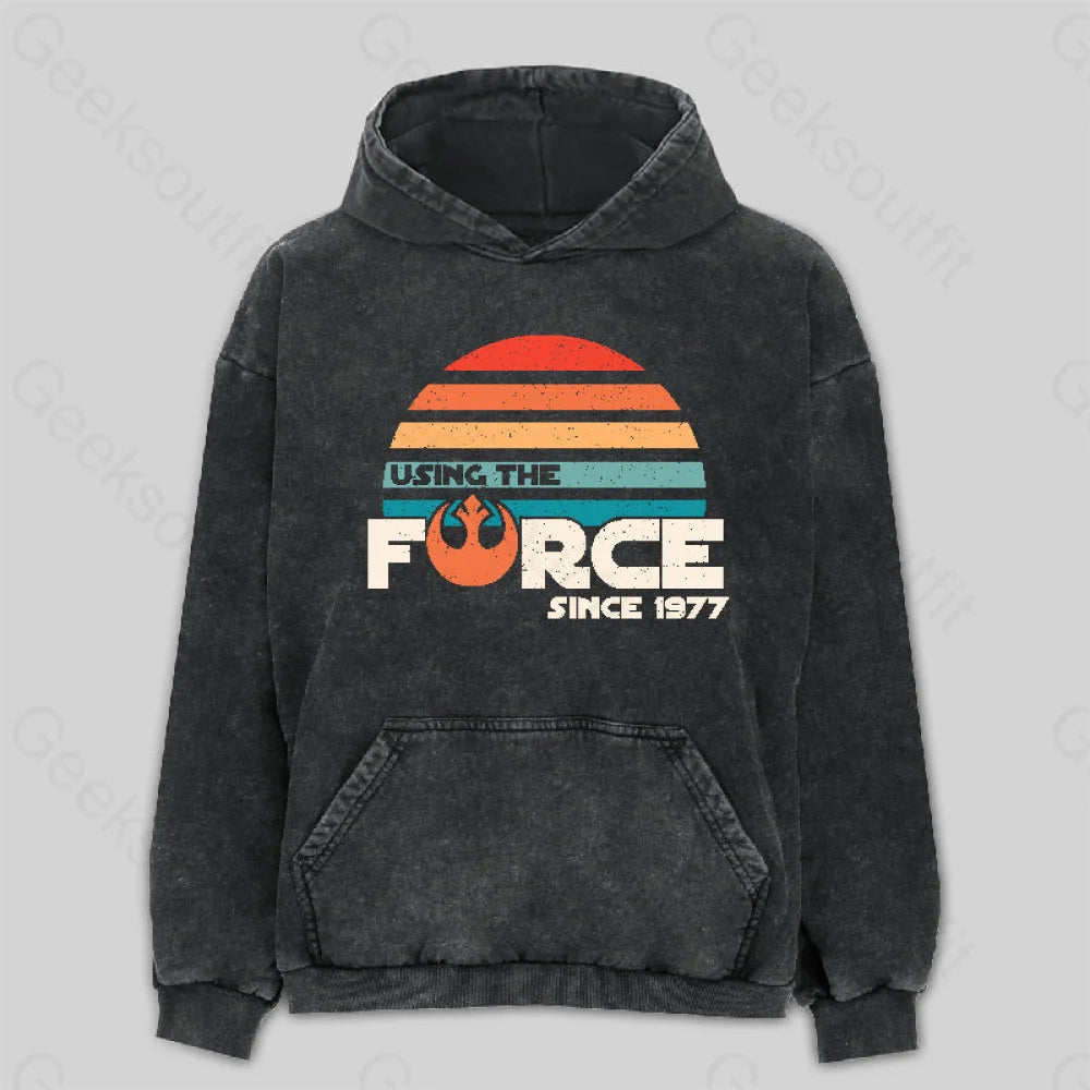 Artist HoodiesRetro Force '77' Washed Hoodie