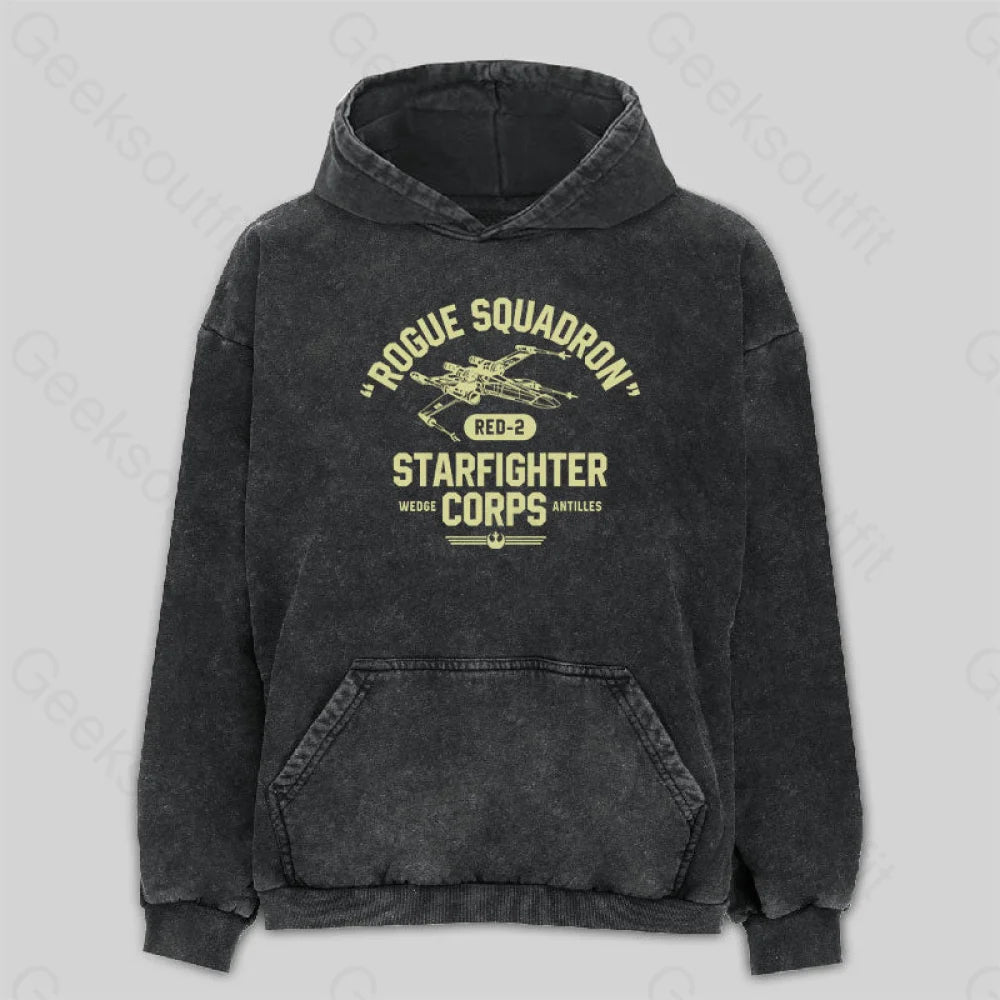 Oversized HoodiesRogue Squadron Wedge Antilles Washed Hoodie