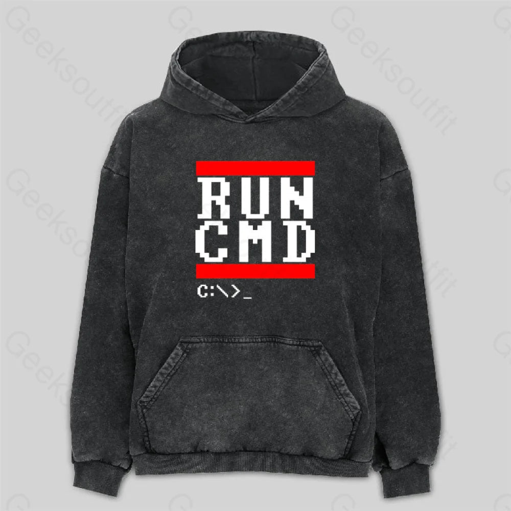 Cultural SweatshirtsRUN CMD Washed Hoodie