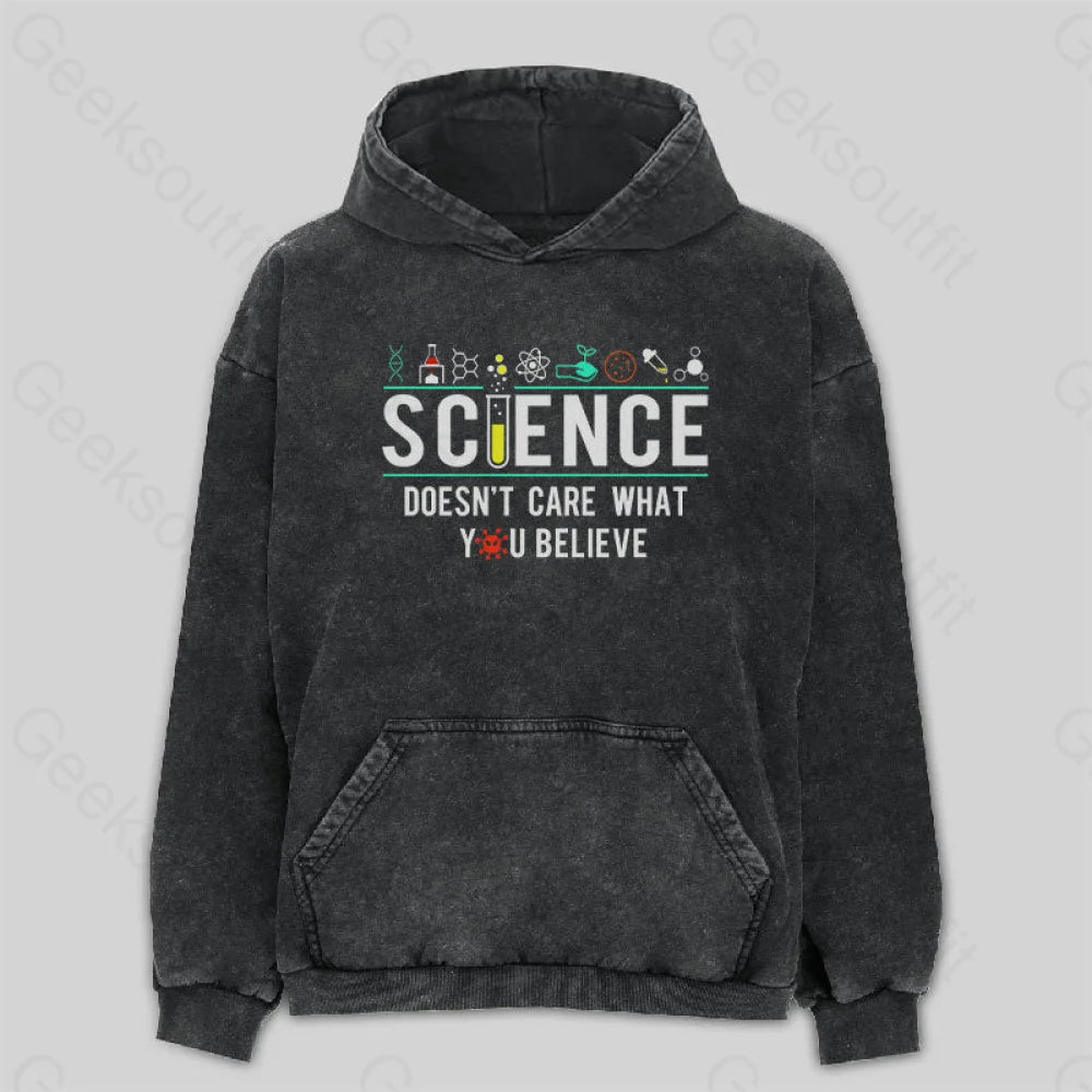 Urban HoodiesScience Doesn't Care Washed Hoodie