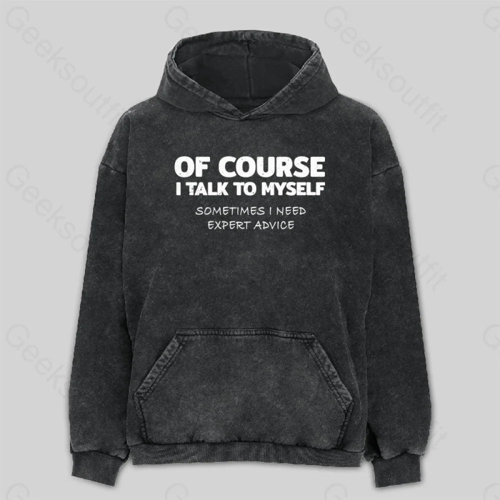 Collaborative SweatshirtsTalk To Myself Washed Hoodie