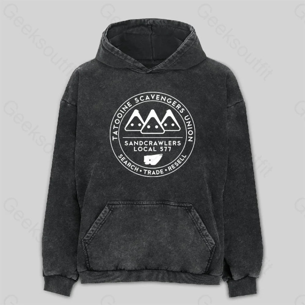 Organic Cotton SweatshirtsTatooine Scavengers Union Washed Hoodie