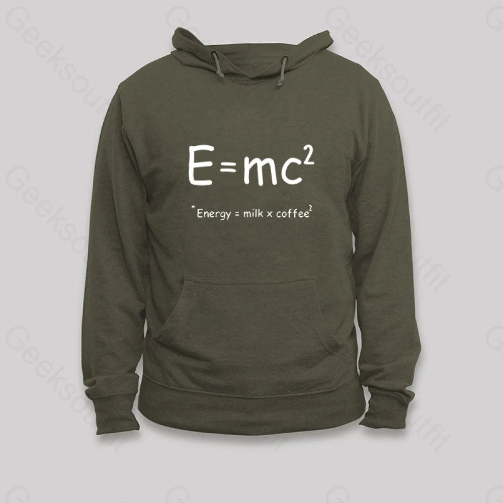 Fringed HoodiesTheory of Relativity Funny Equation Hoodie