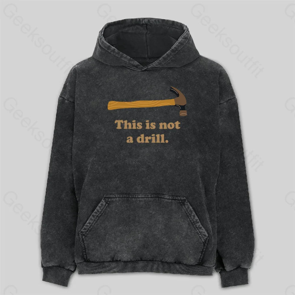 Sports Team HoodiesThis is Not a Drill Essential Washed Hoodie