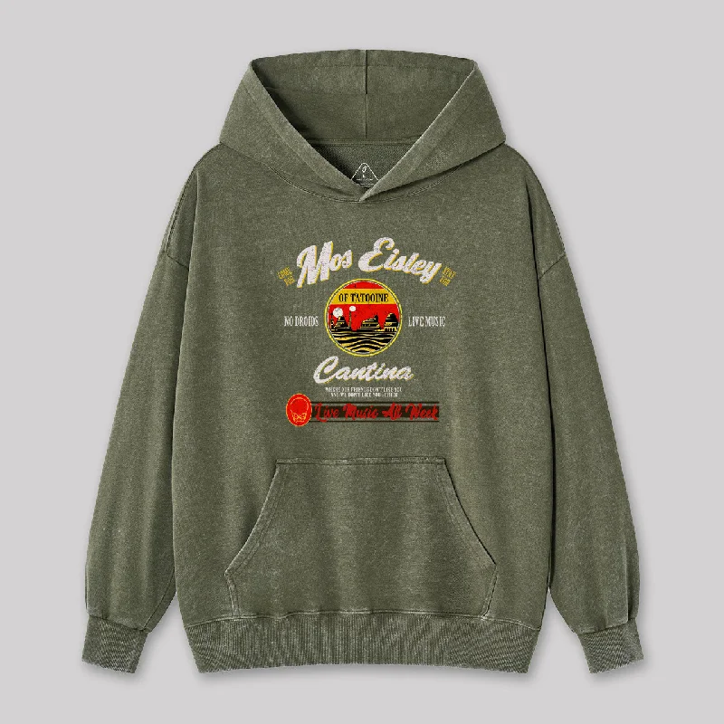 Glitter SweatshirtsVintage Mos Eisley Cantina Tatooine Washed Hoodie