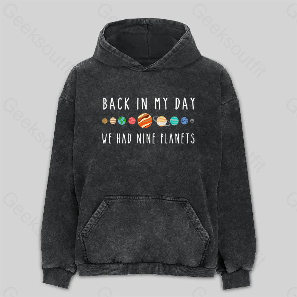 Linen Blend SweatshirtsWe Had Nine Planets Washed Hoodie