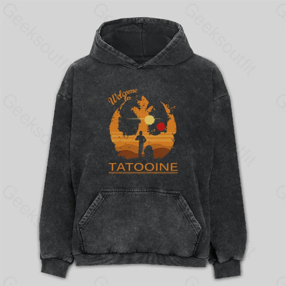 Velour SweatshirtsWelcome to Tatooine Washed Hoodie