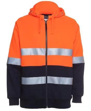 Lace-Up Hoodies6DNH JB's Hi Vis (D+N) Full Zip Fleecy Hoodie