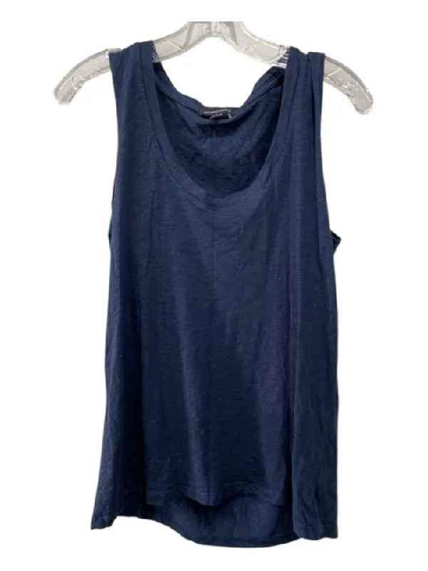 Cotton sleeveless topsBeyond Yoga Size M Navy Blue Modal Blend Sleeveless Scoop Neck Top