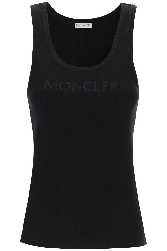 Silk sleeveless topsMoncler Women's Sleeveless Ribbed Jersey Top