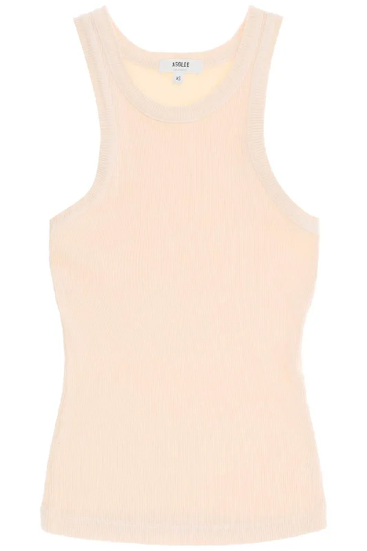 Long sleeveless topAgolde Women's "Ribbed Sleeveless Top B