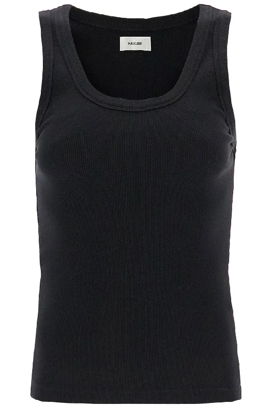 Affordable sleeveless topsHaikure Women's Ribbed Sleeveless Top With