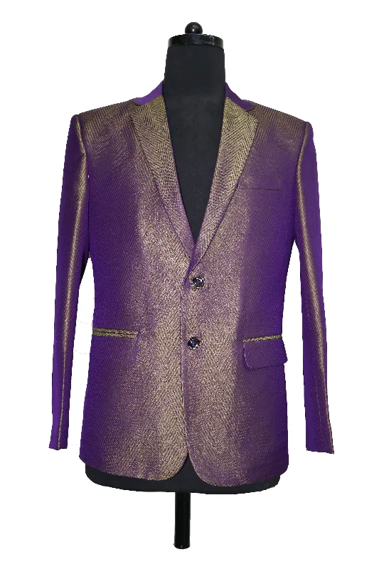 BlazernationGreen and Purple Diamond Blazer