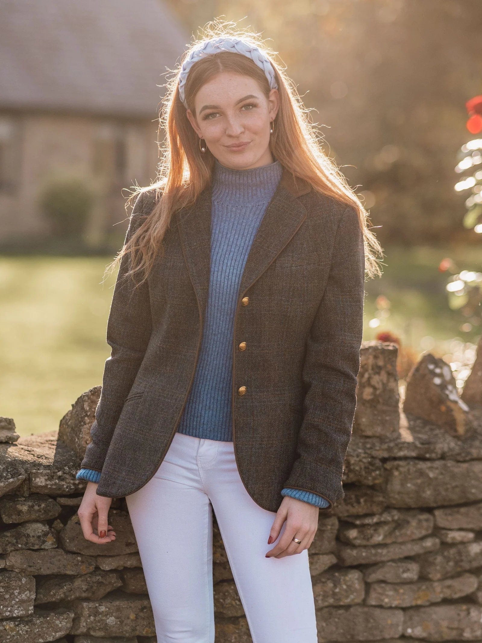 BlazerlossAlan Paine - Tweed Ladies Surrey Taupe Blazer