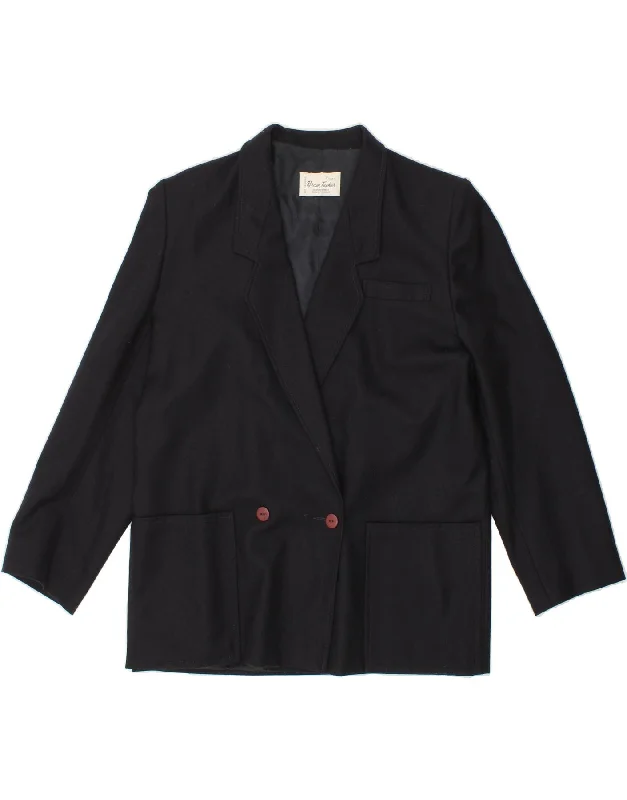 BlazerfanBRIAN TUCKER Womens Double Breasted Blazer Jacket UK 16 Large Navy Blue