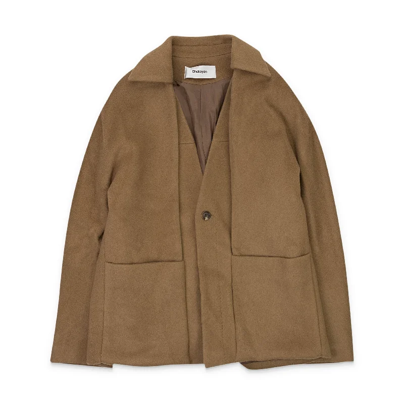 BlazersecurityCHALAYAN FOLD THROUGH CAMEL BLAZER