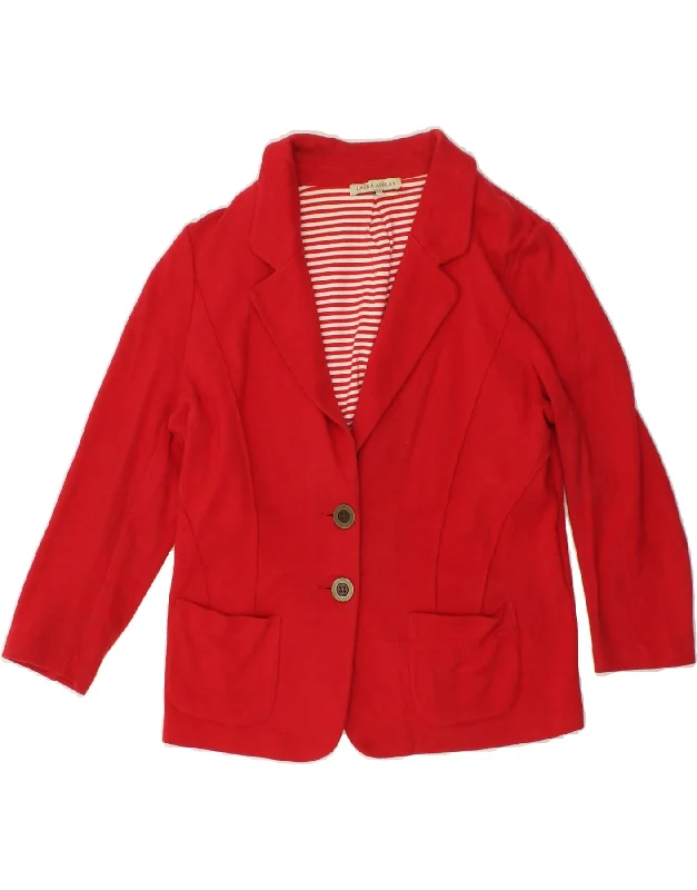 BlazerfanbaseLAURA ASHLEY Womens 2 Button Blazer Jacket UK 16 Large  Red Cotton