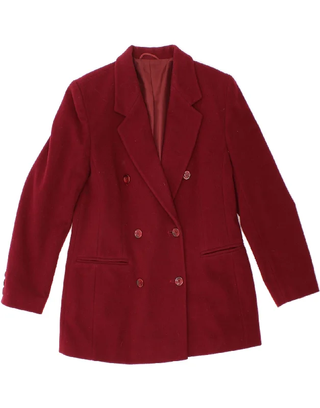 BlazergameSTEILMANN  Womens Longline Blazer Jacket UK 10 Small Burgundy