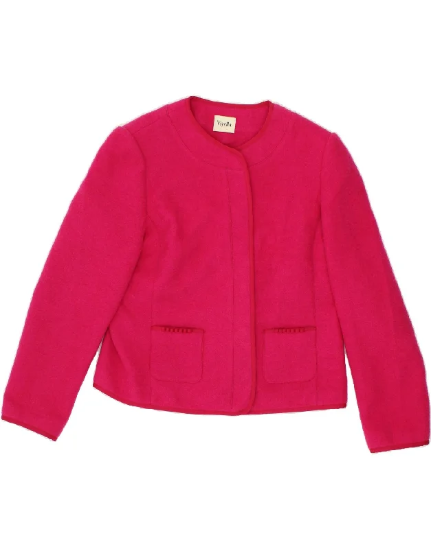 BlazercharityVIYELLA Womens Blazer Jacket UK 14 Large Pink